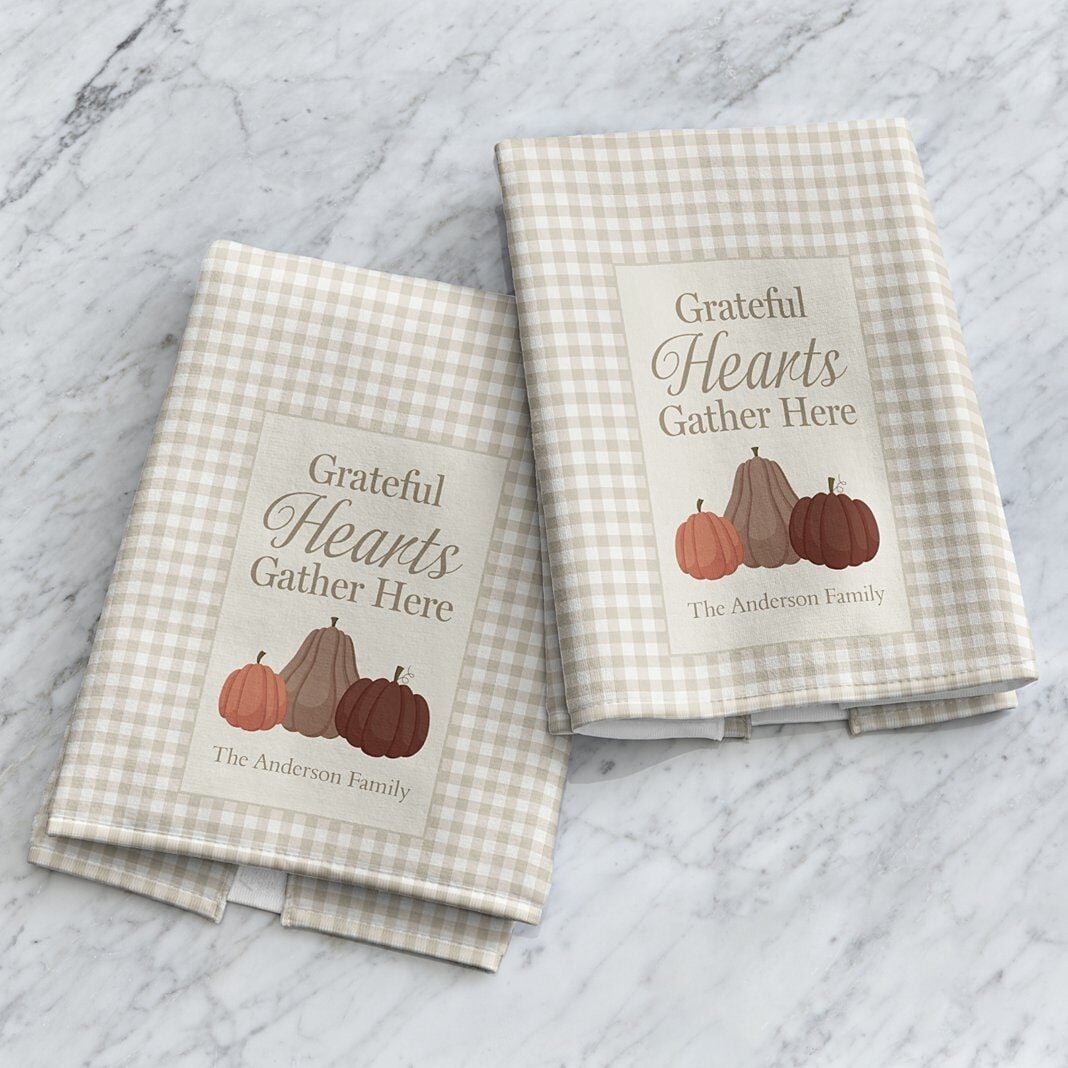 Grateful Hearts Kitchen Towel