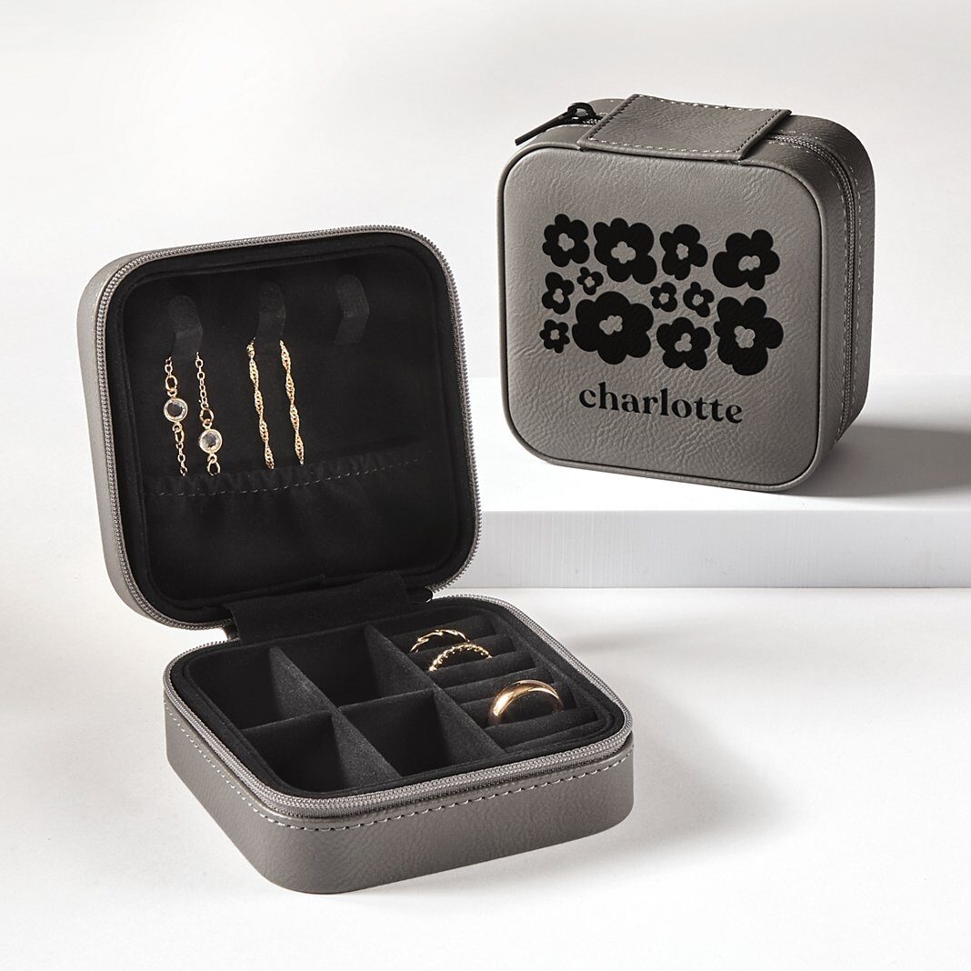 Floral Travel Jewelry Box