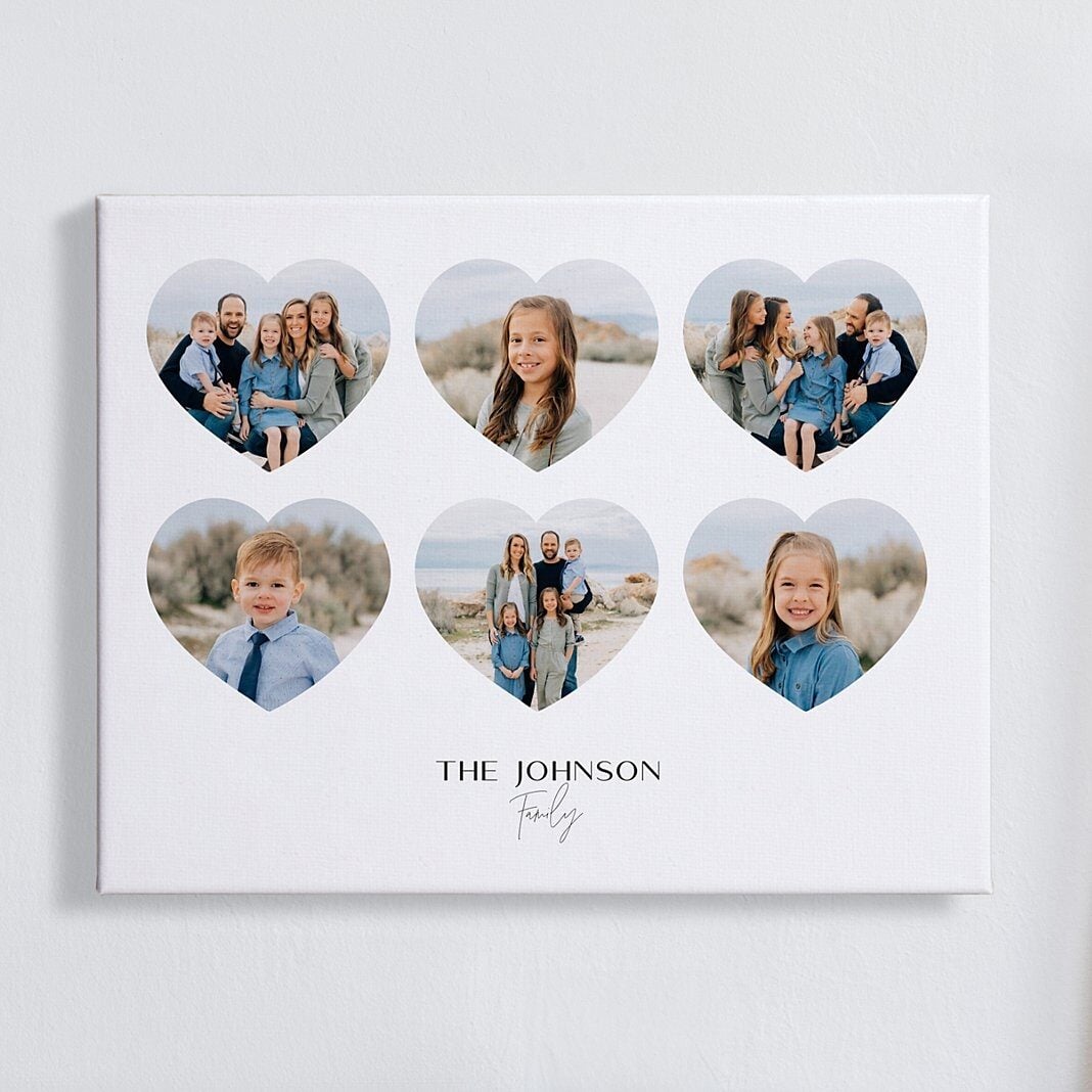 Heartfelt Moments Photo Collage Canvas