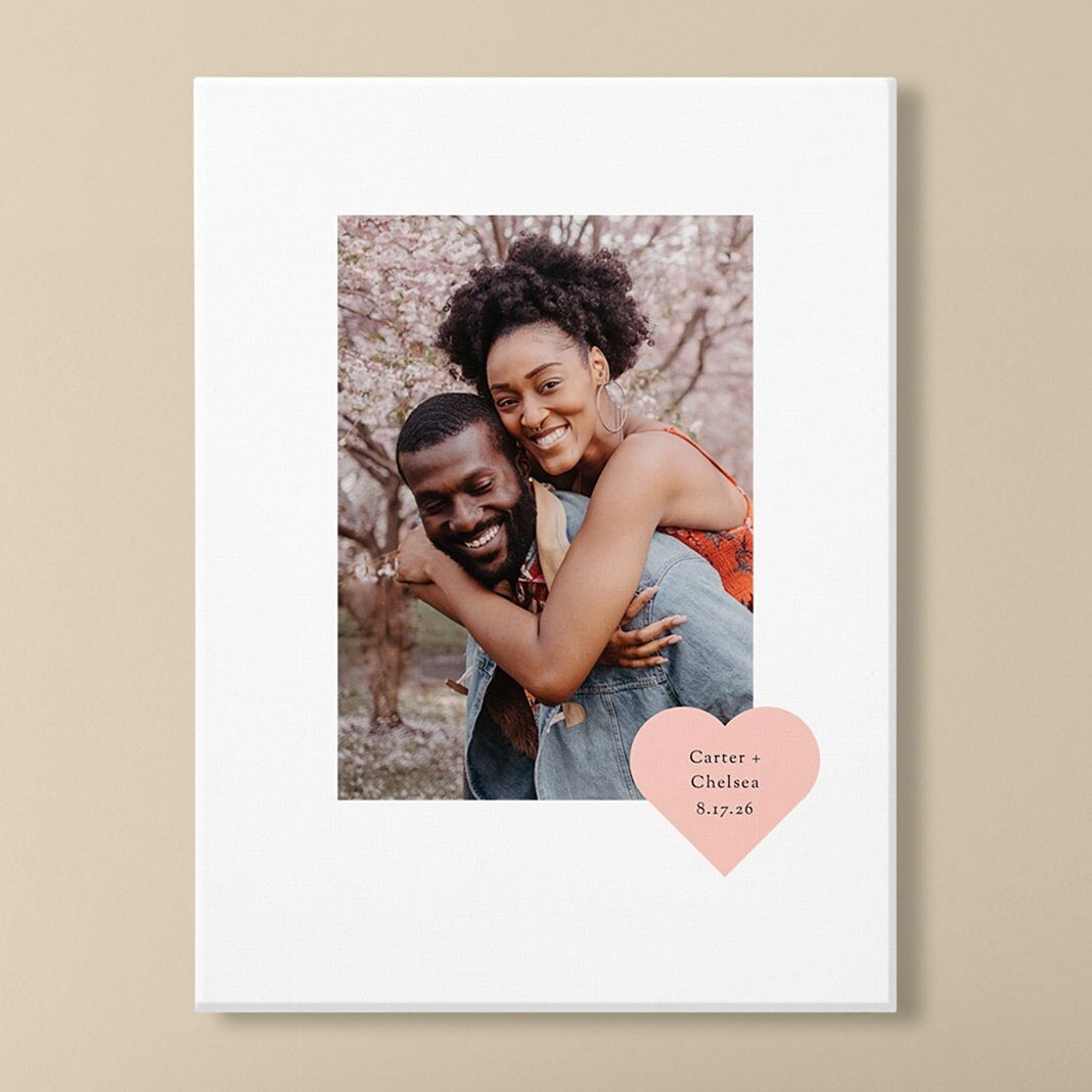 Our Love Story Photo Canvas