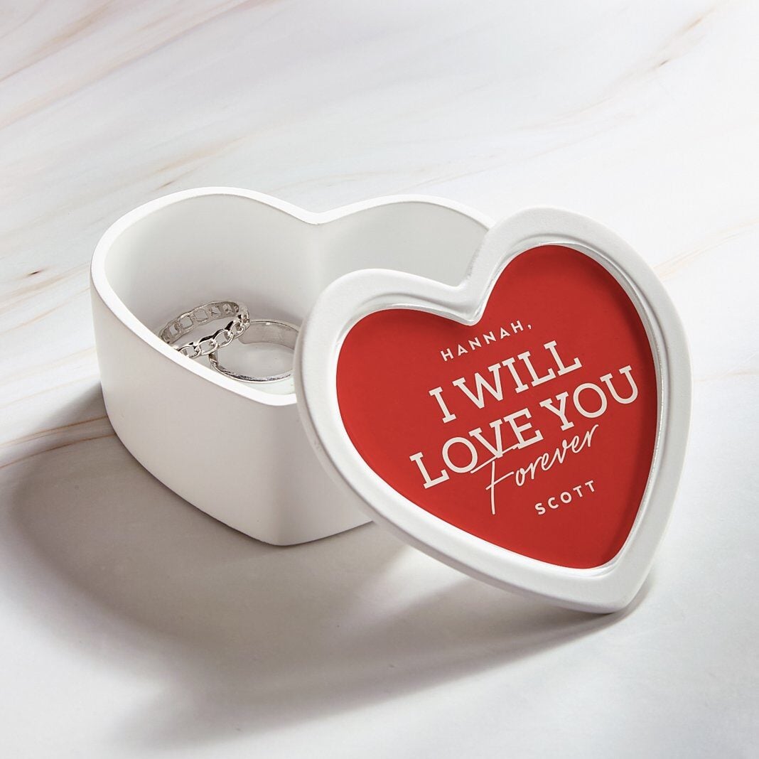 Love You Forever Heart Keepsake Box