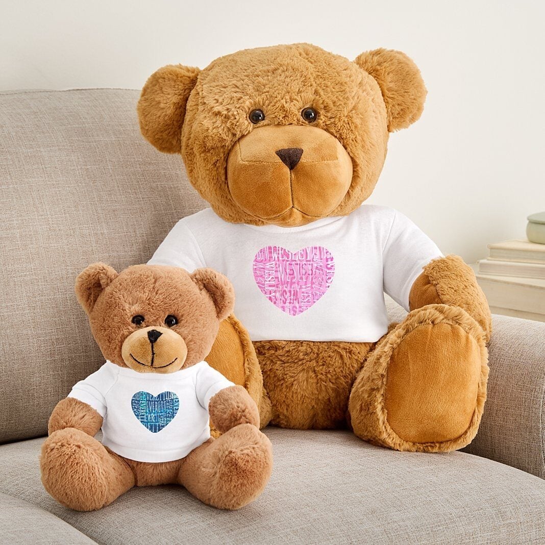 Plush Teddy Bear Gram Signature Style Heart T-Shirt