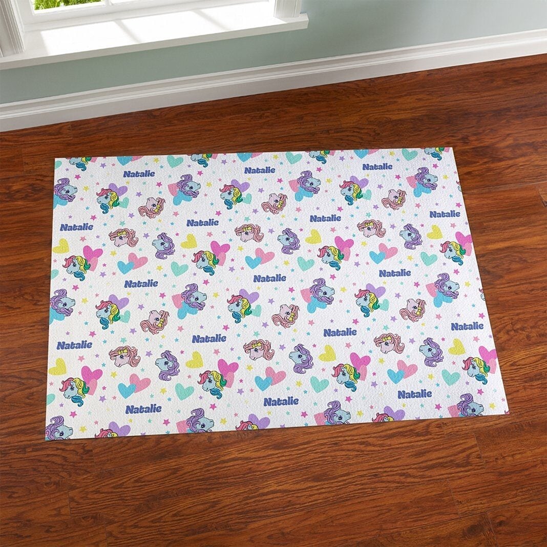 My Little Pony Retro Colorful Hearts Playmat