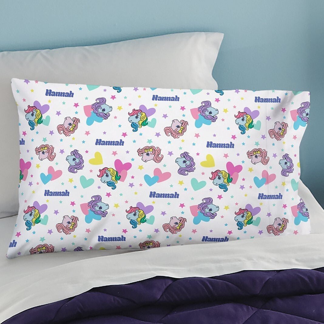 My Little Pony Retro Colorful Hearts Pillowcase
