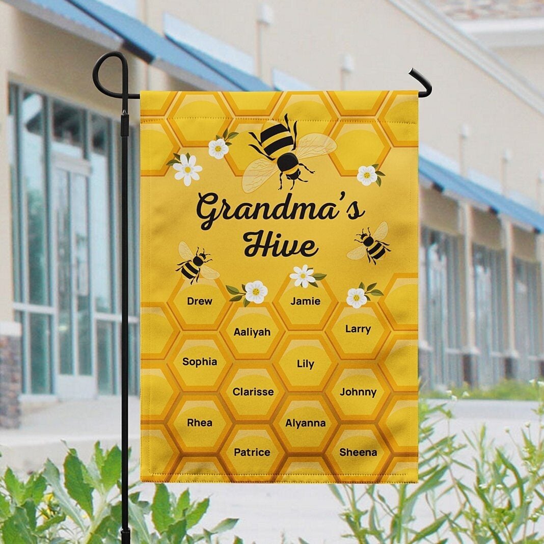 Bee Hive Garden Flag