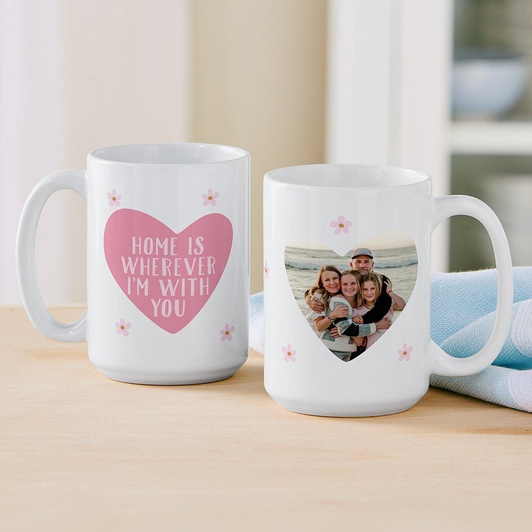 Home Heart Photo Mug