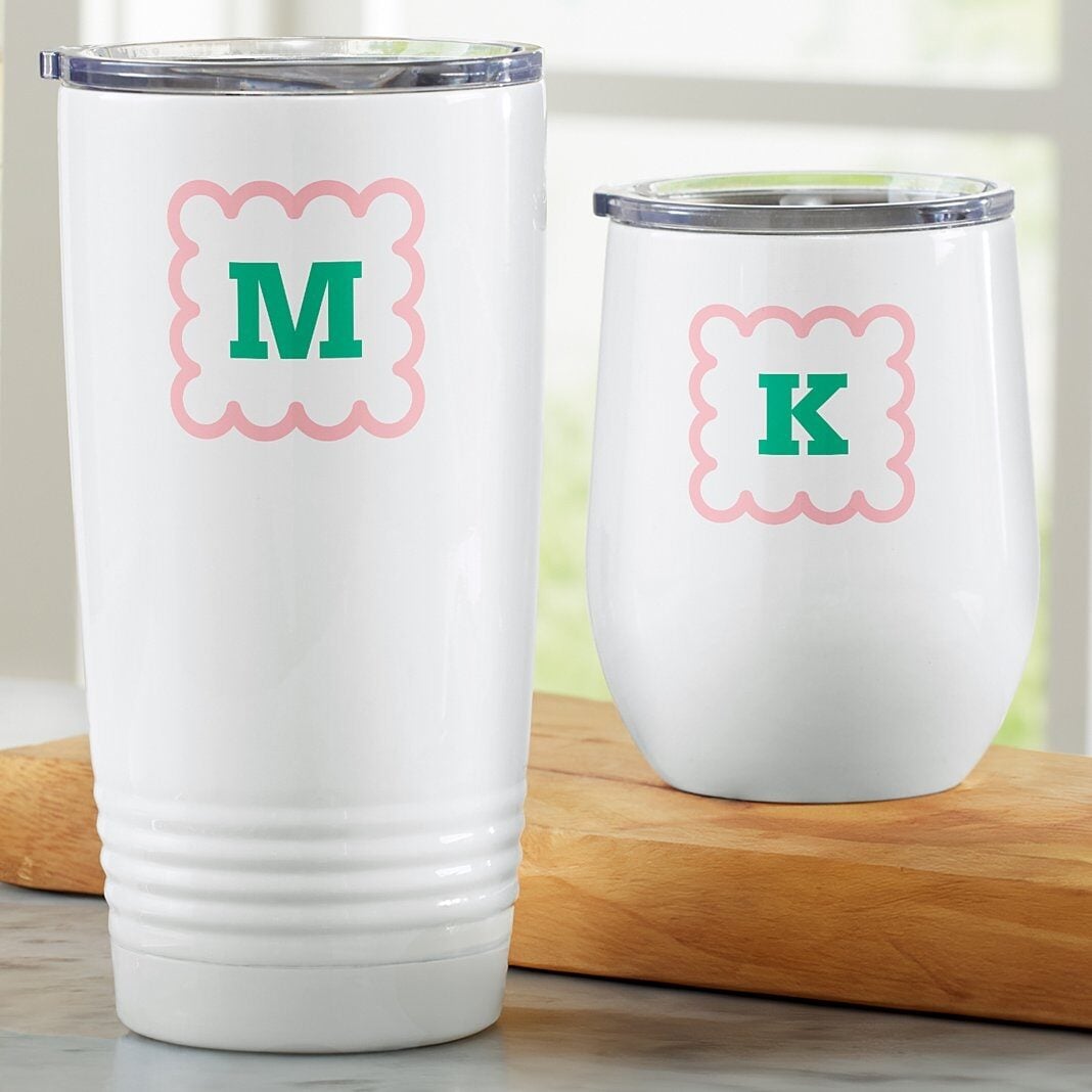 Cute Initial Insulated Tumblers