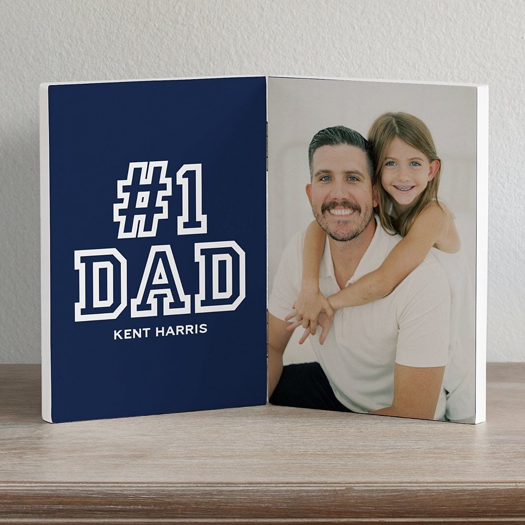 #1 Dad Photo Panel