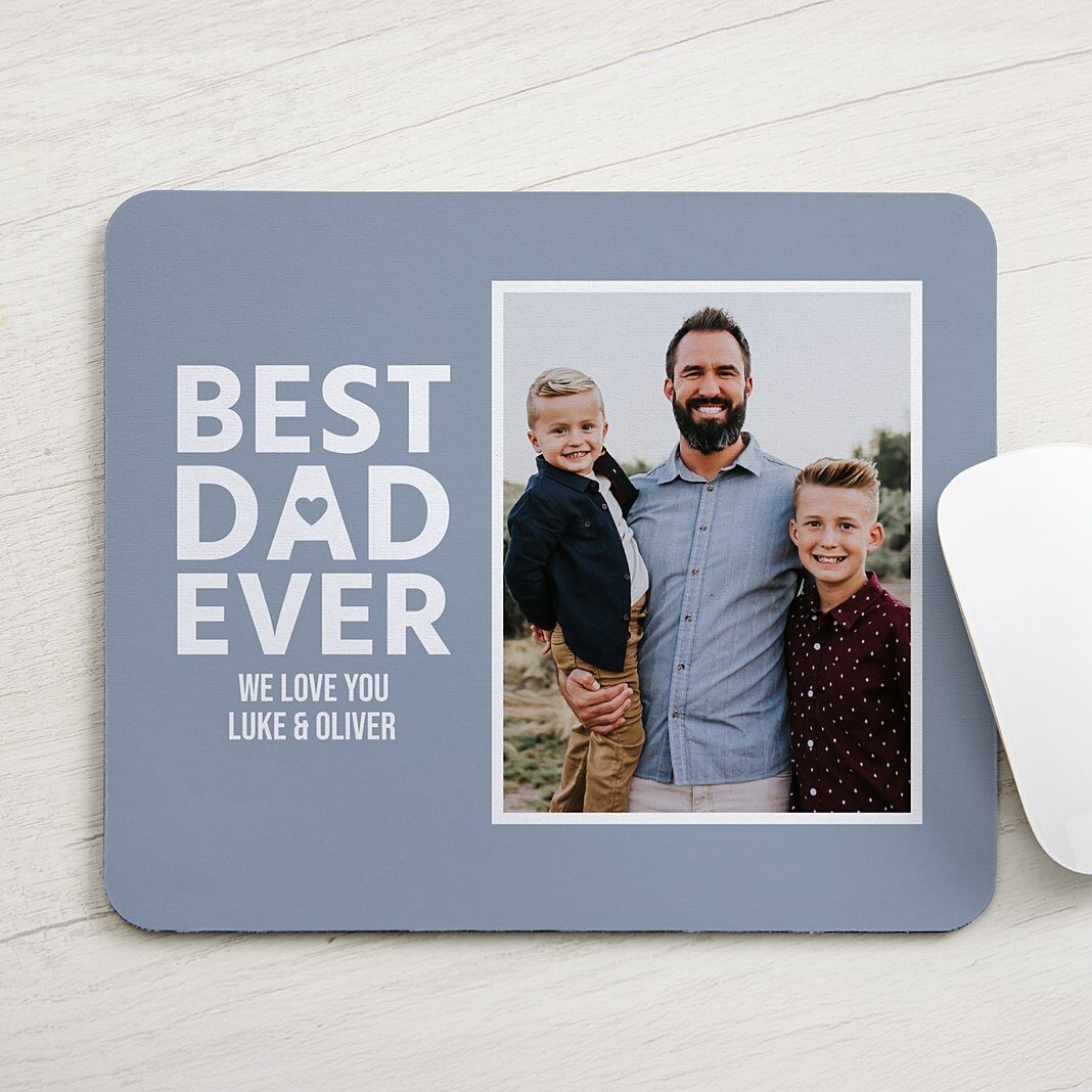 Best Dad Photo Mouse Pad
