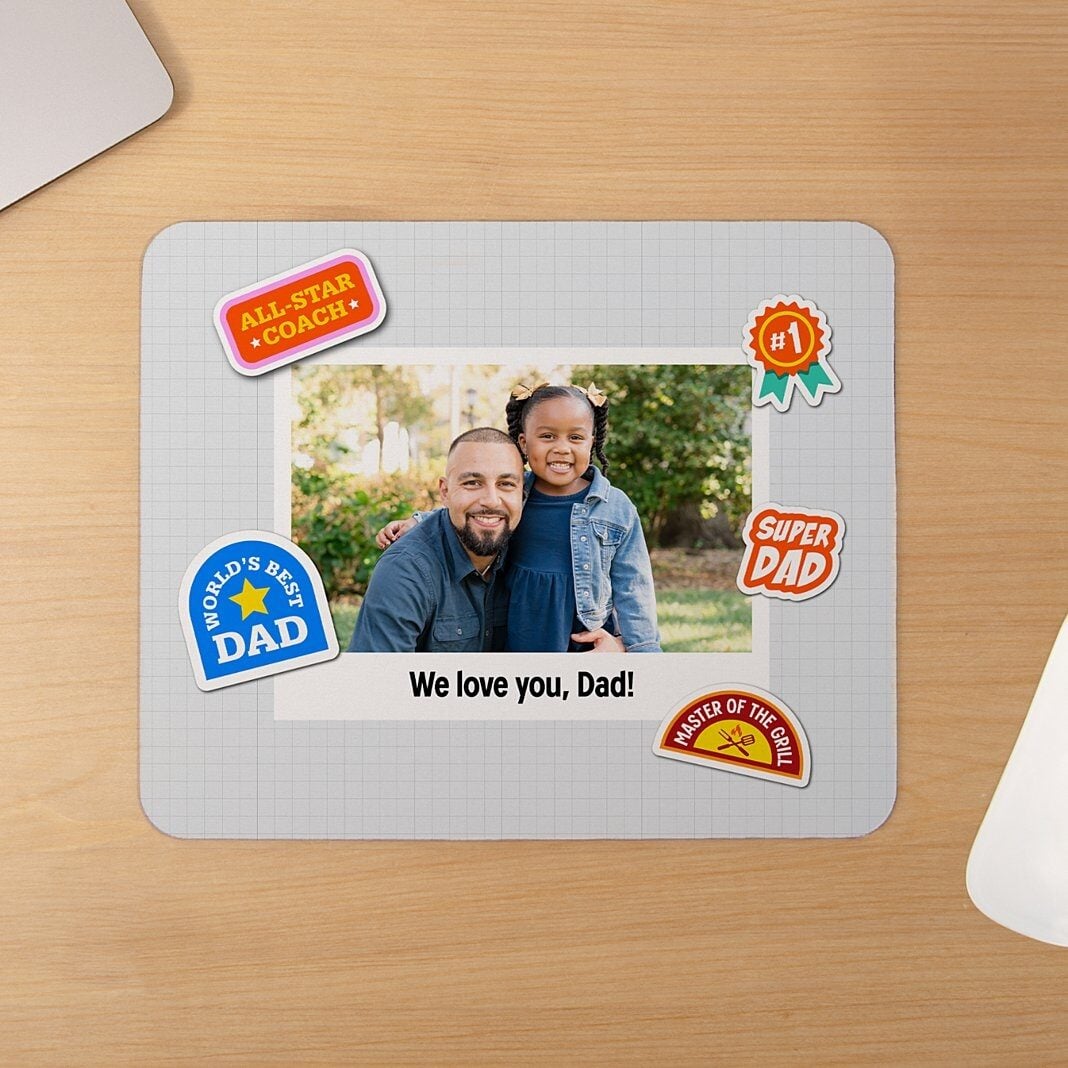 Stickers of Encouragement Photo Mouse Pad