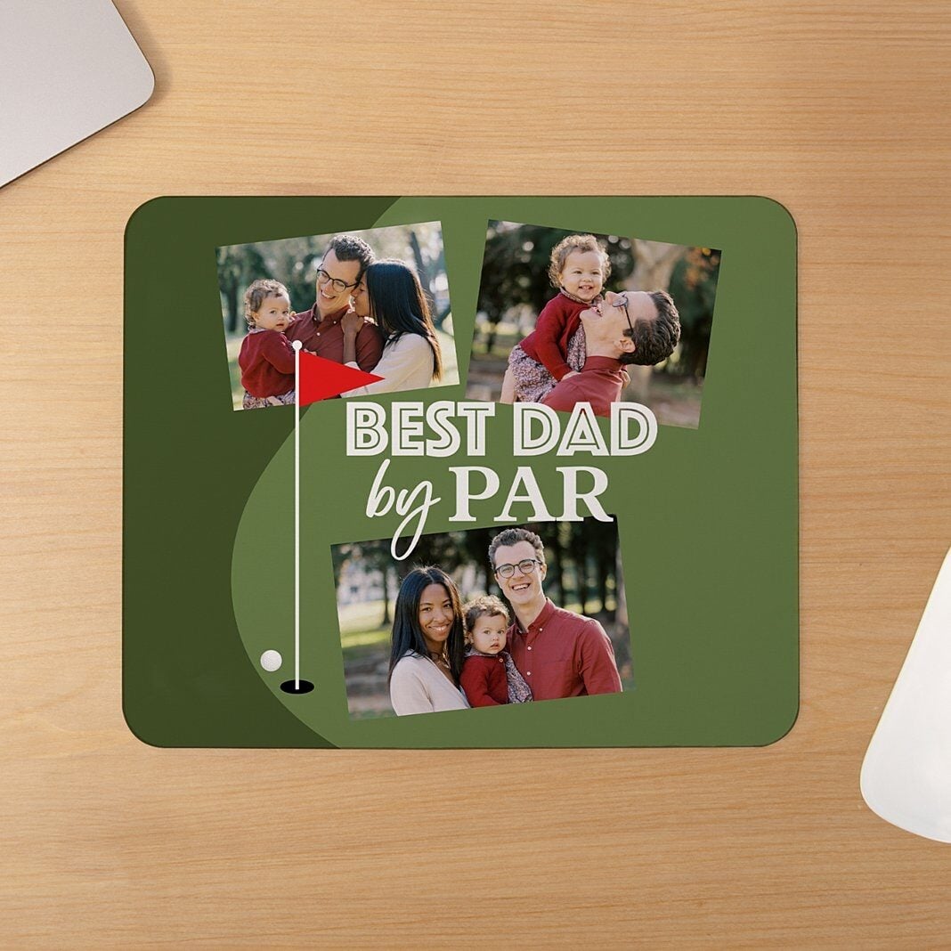 Best Dad By Par Photo Mouse Pad