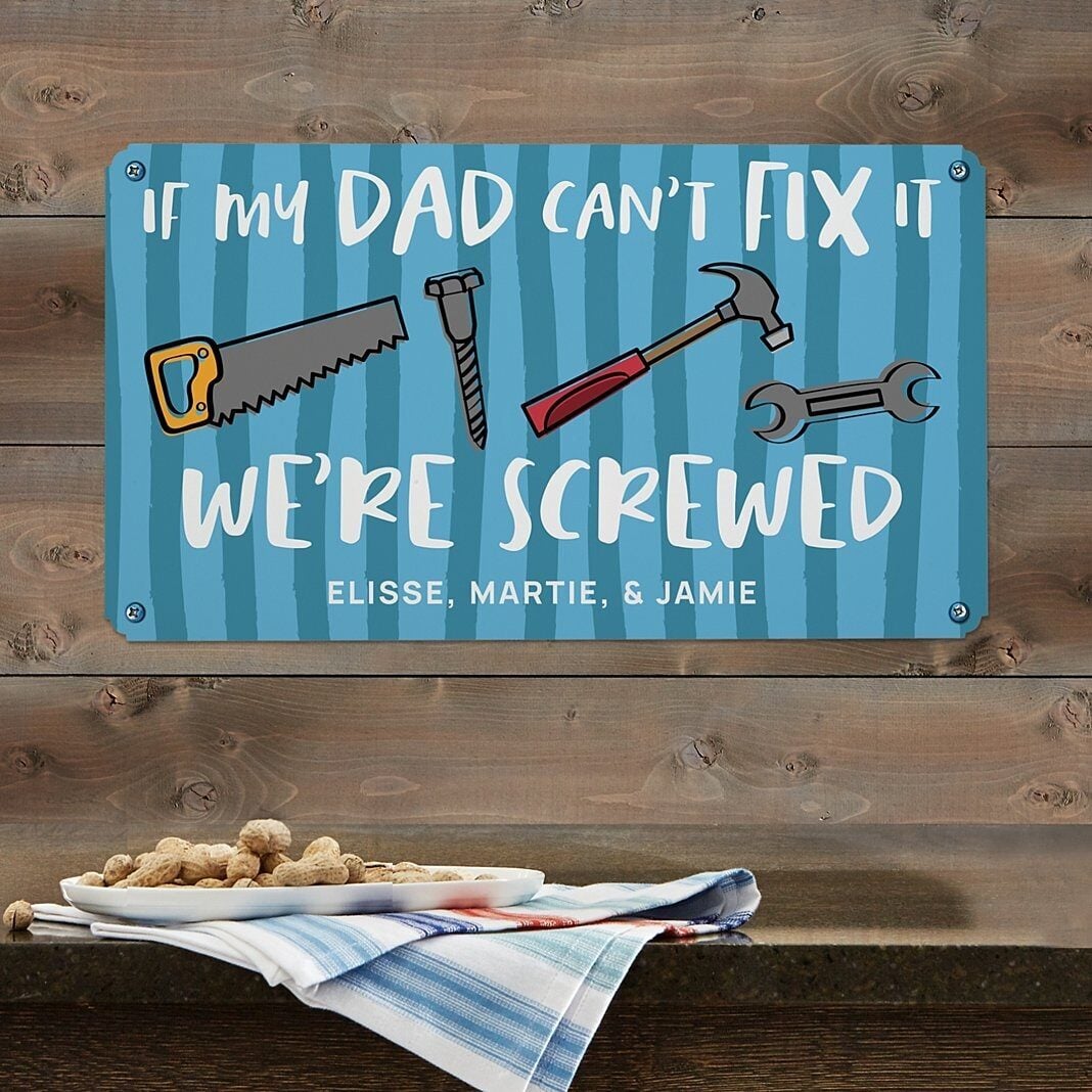 Mr. Fix It Metal Sign