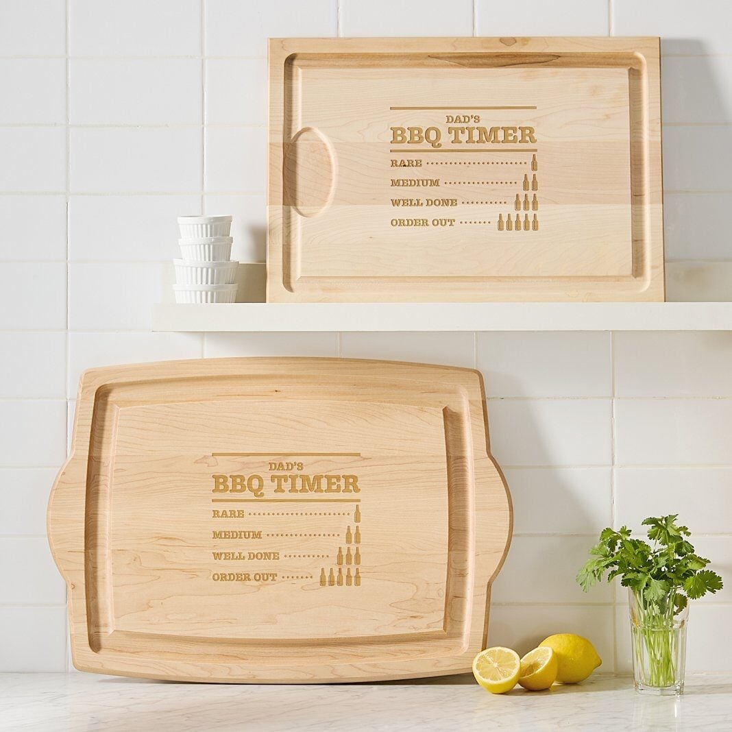 Brew & BBQ Wood Cutting Board