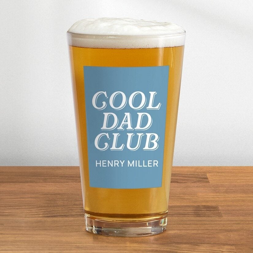 Cool Dad Club Pint Beer Glass