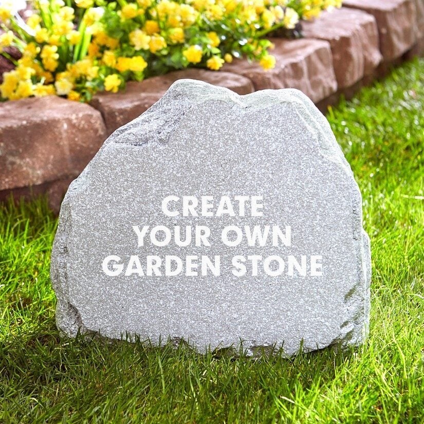 Create Your Own Standing Garden Stone