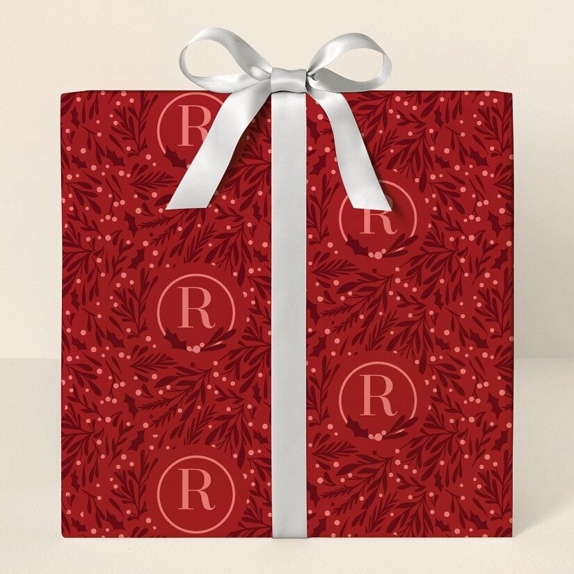 Happy Holly-days Wrapping Paper