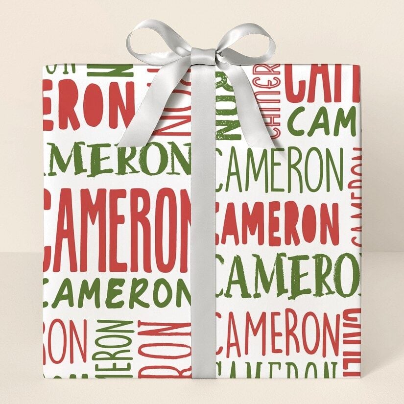 Crisscross Fun Wrapping Paper