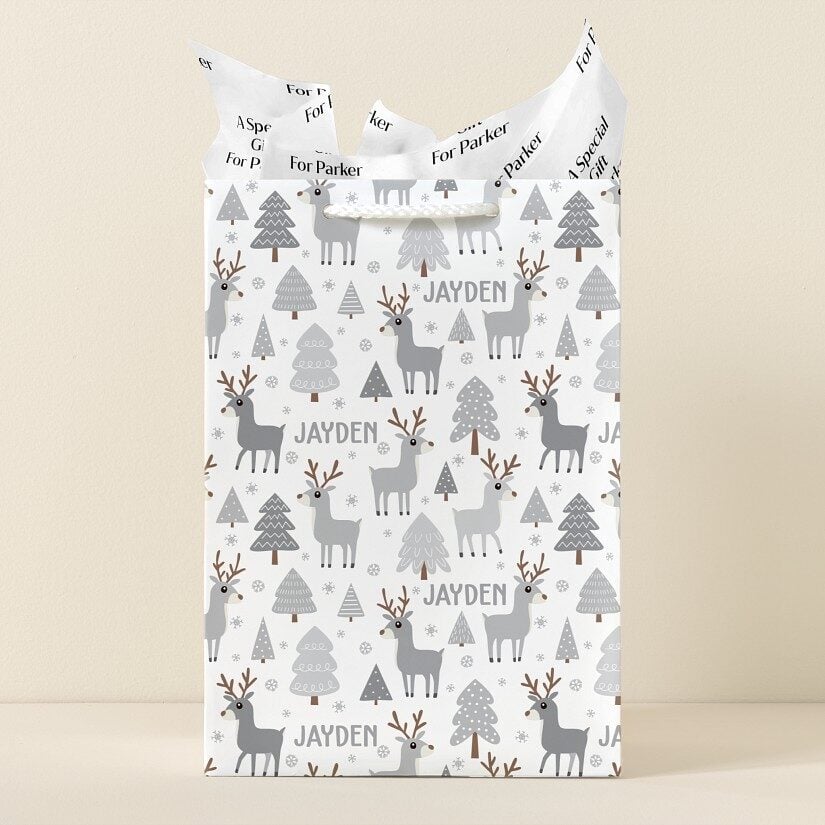 Winter Reindeer Gift Bag