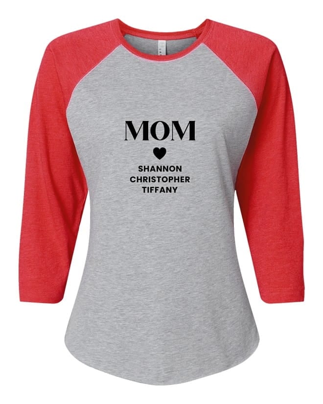 Proud Mom Women's Baseball T-shirt