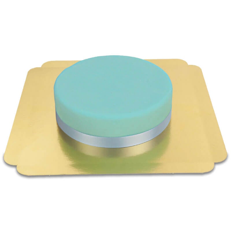 Blue cake with ribbon (Medium(26 cm))