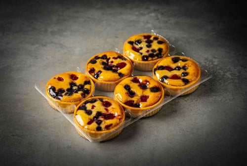 8cm Berry Almond Tarts (Box of 6)