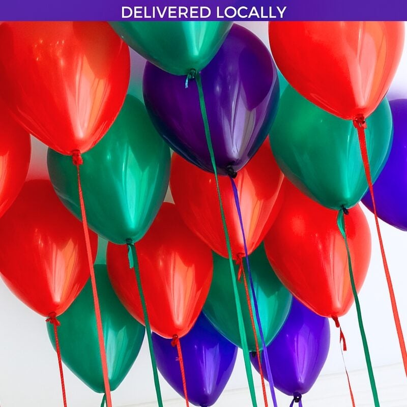 Christmas Helium Ceiling Balloons (25 Balloons)
