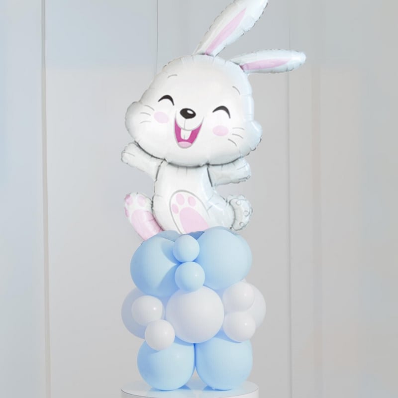 Easter Bunny Inflated Balloon Stack