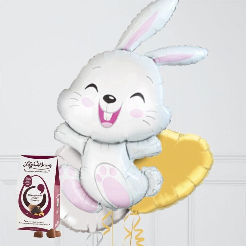 Easter Bunny and Chocolate Egg Gift Set (4 Balloons)