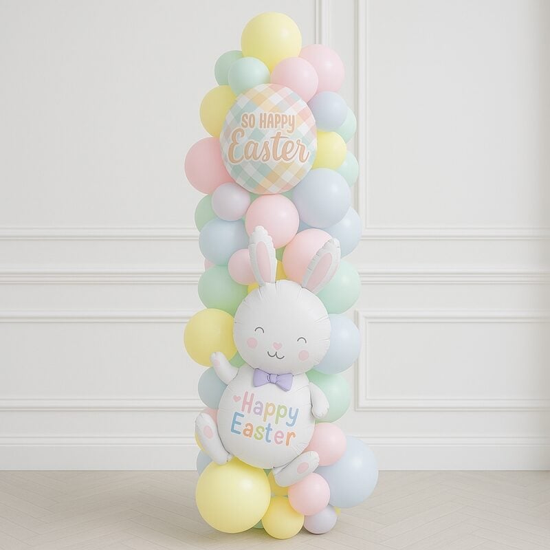 Happy Easter Ready-Made Inflated Balloon Column