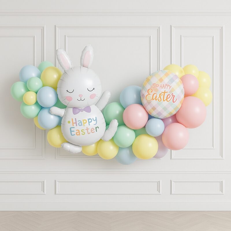 Happy Easter Inflated Balloon Garland