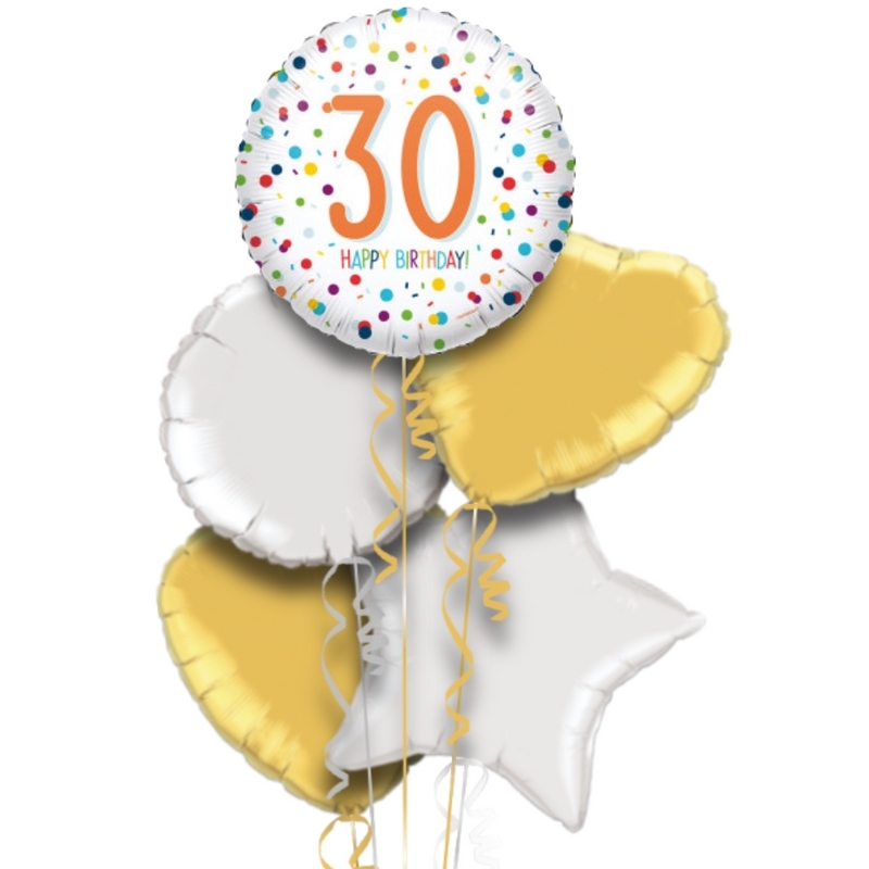 Happy 30th Birthday Balloon Bouquet