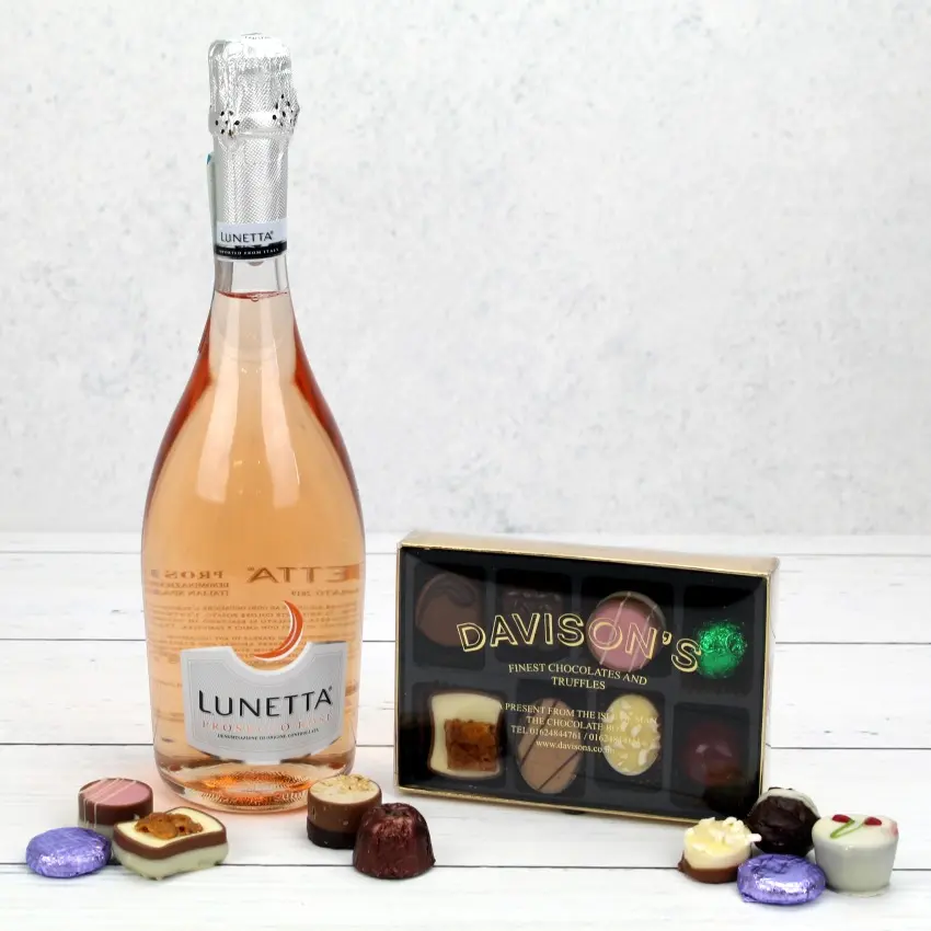 Prosecco Rosé and Chocolates