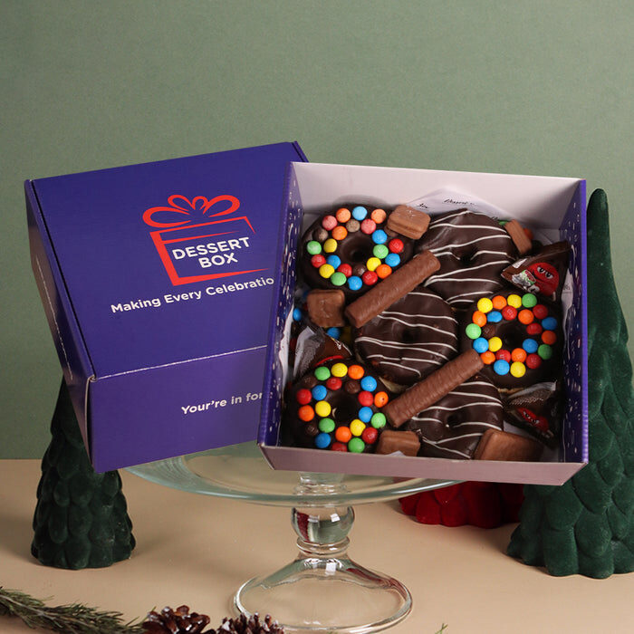 Choco M&M Donut Box