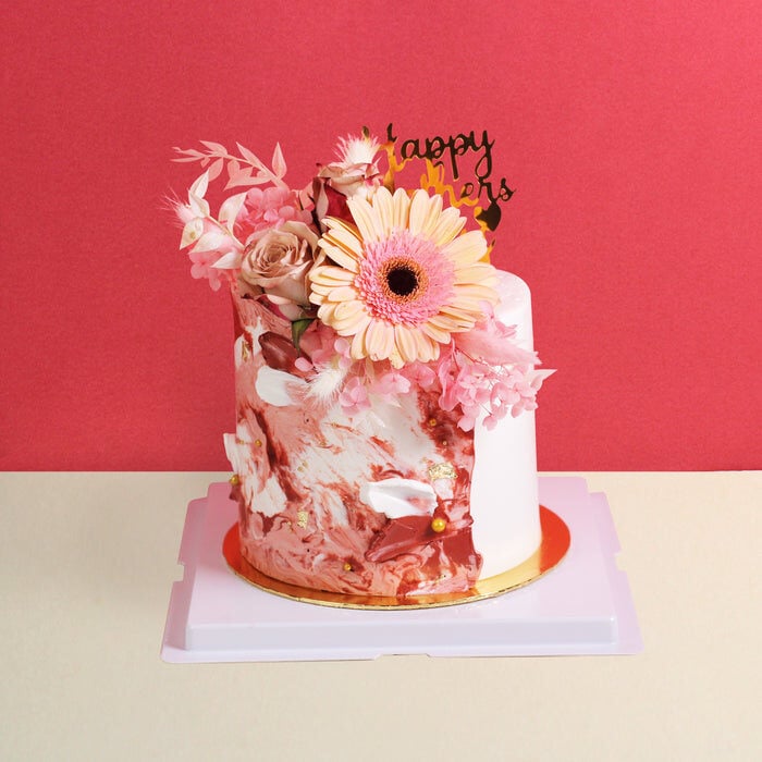 Antique Bloom Designer Cake 6 inch