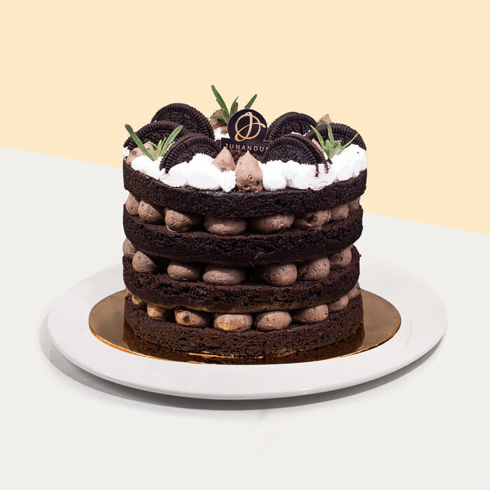 Cookies and Cream Chocolate Vegan Naked Cake (4" x 4" )