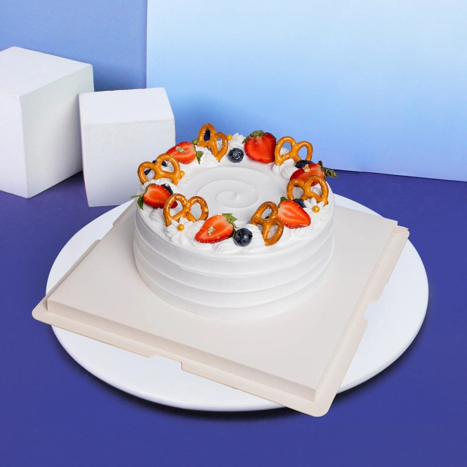 Fresh Fruit Mille Crepe Cake 6 inch