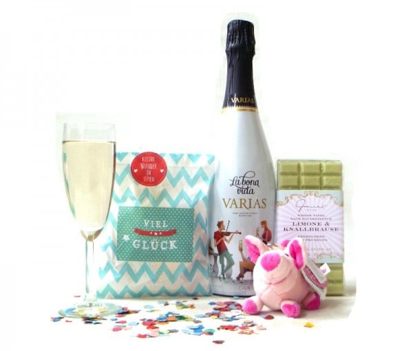 Happy New Year champagne gift