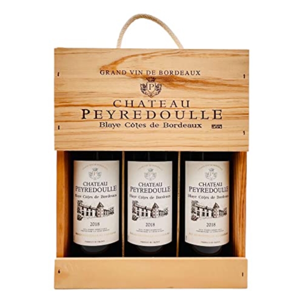 Chateau Peyredoulle, Blaye Cotes De Bordeaux, France Red, 3x75cl in wooden Gift box