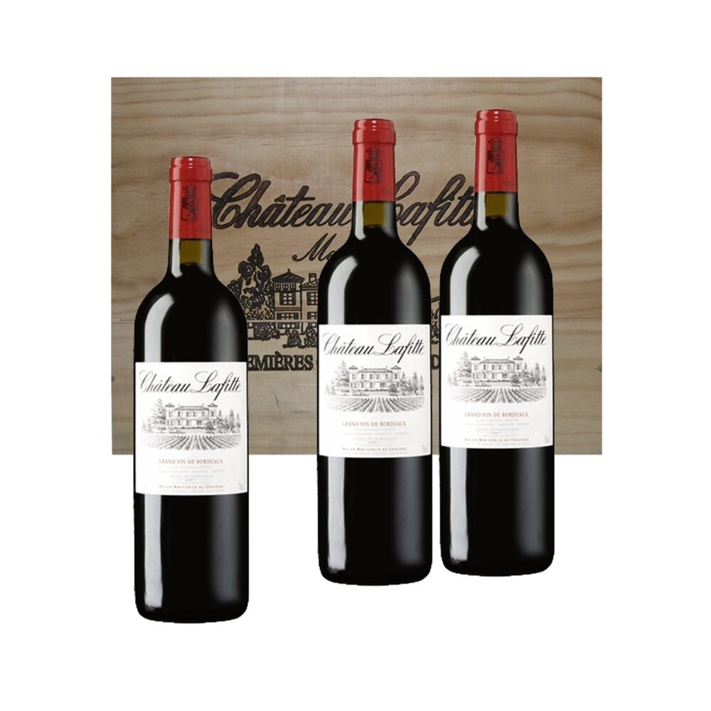 Chateau Lafitte, Cotes de Bordeaux, Bordeaux, France, Red, 3x75cl in Wooden Gift Box