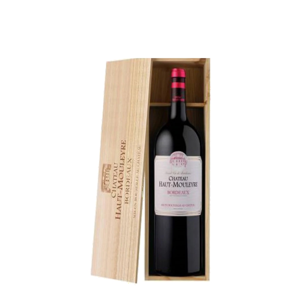 Chateau Haut-Mouleyre, Bordeaux, France, Red, 150cl in Wooden Gift Box