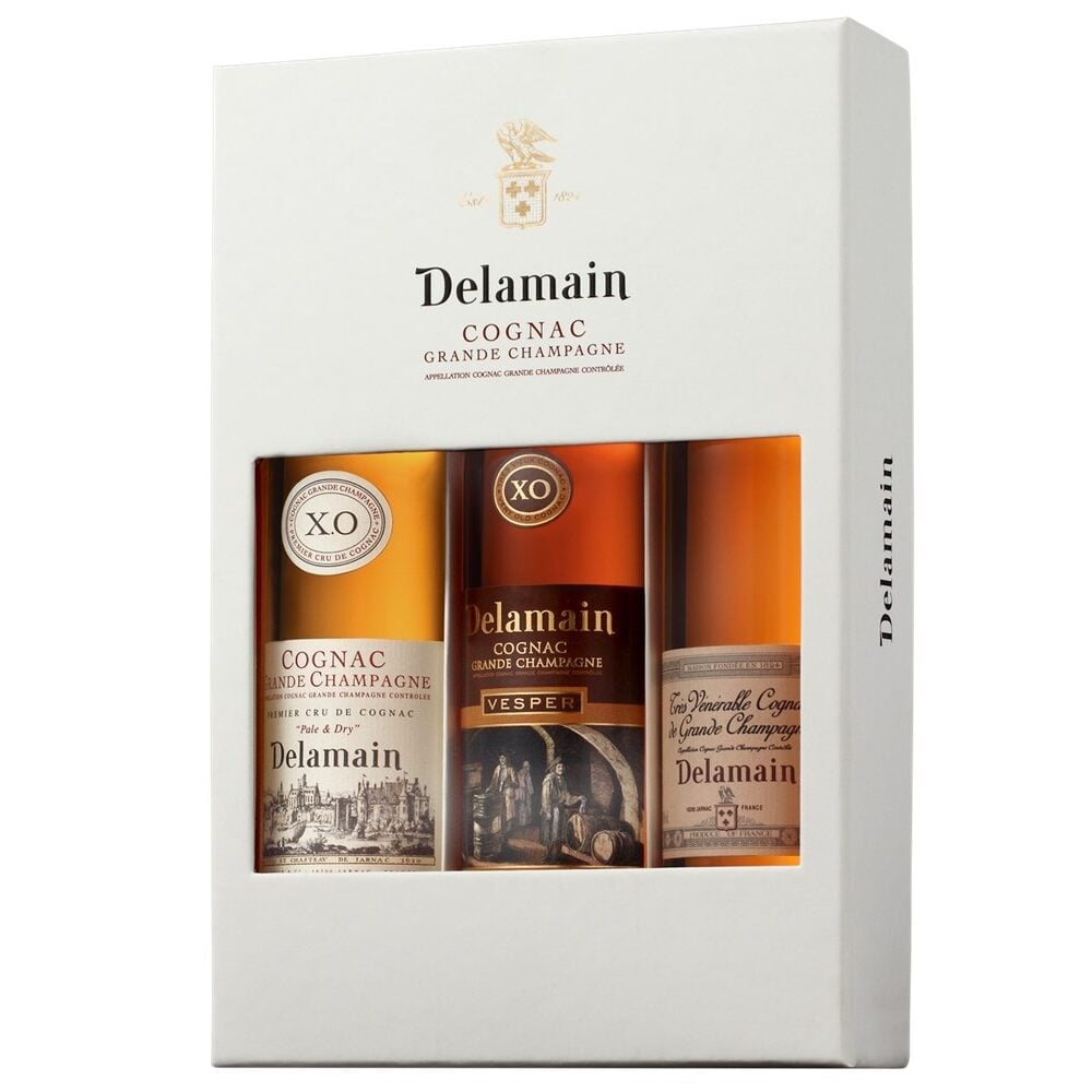 Delamain Cognac, Trio Pack (X.O, Vesper, Tres Venerables), France, 3x 20cl