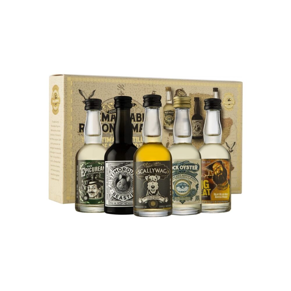 Douglas Laing, Remarkable Regional Malts (RRM), Miniature Gift Pack, 5x5cl