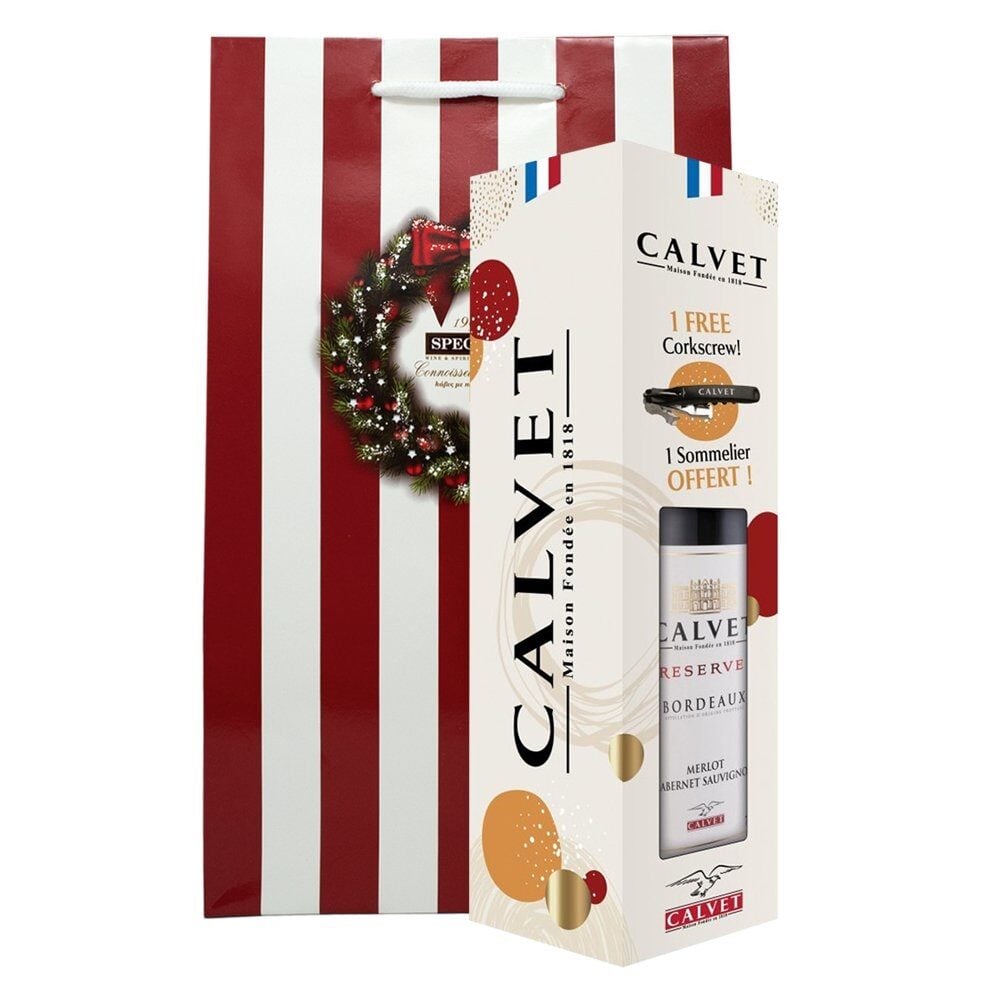 Calvet, Reserve Bodeaux, France, Red, 75cl in Gift Box with Corkscrew