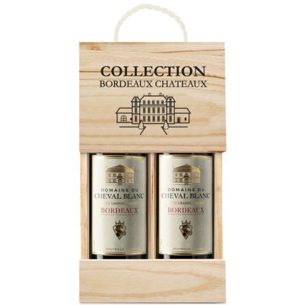 Domaine du Cheval Blanc, Bordeaux, France, Red, 2x75cl in Wooden Gift Box