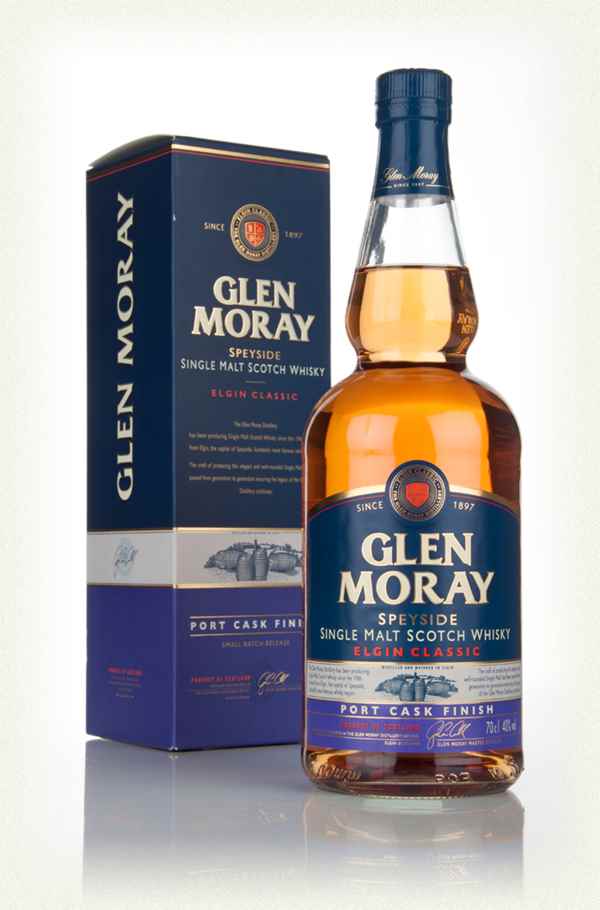 Glen Moray Classic Single Malt Whisky Port Cask Finish, 70cl