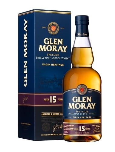 Glen Moray 15 Year Old Single Malt Whisky, 70cl