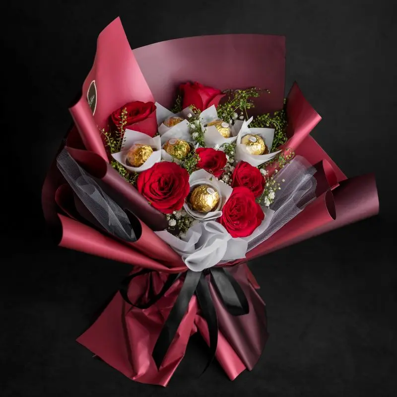 Cowie Ferrero Flower Bouquet (Regular (6 Stalks))
