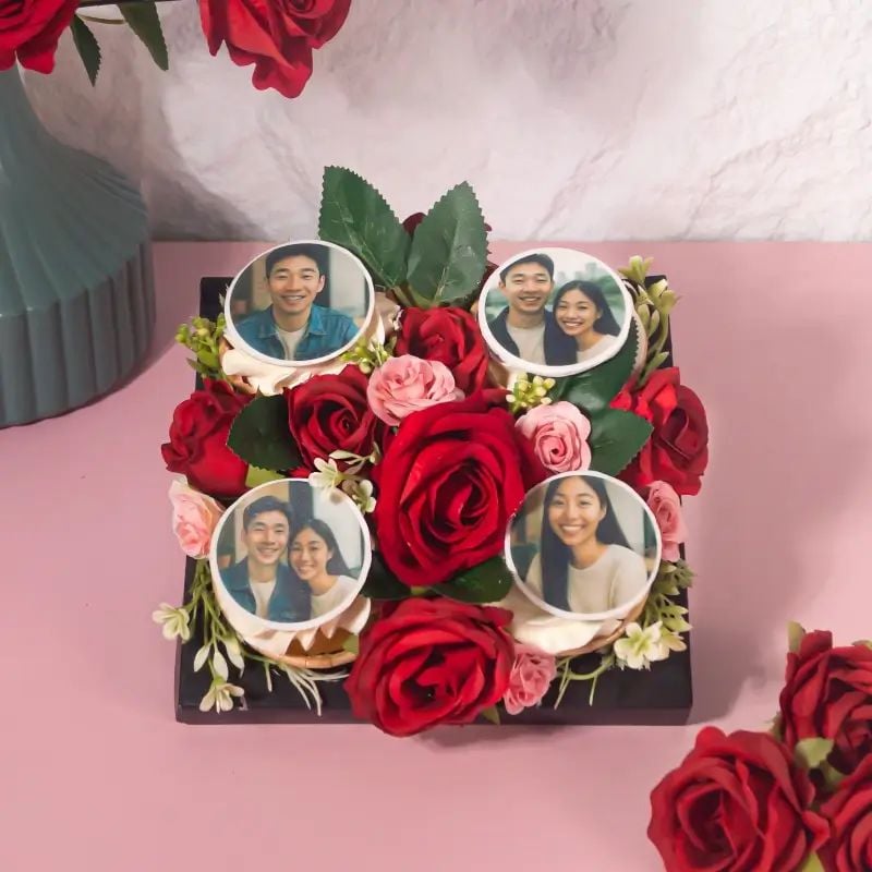 Rosie Couple Cupcakes