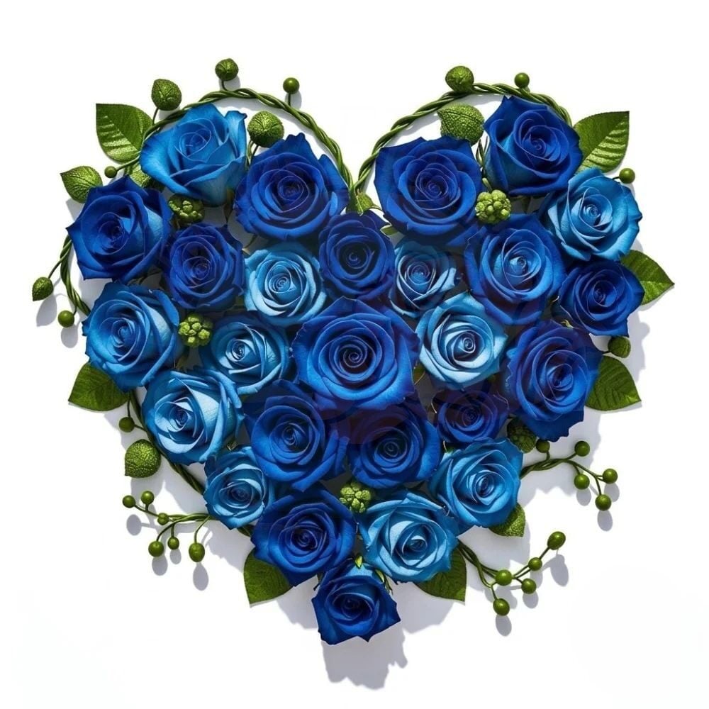Heart of blue roses (Refined)