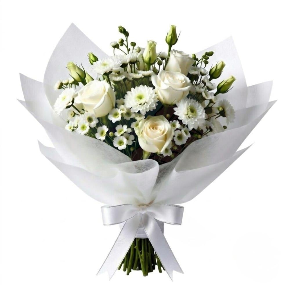 Funeral mix white bouquet (Refined)